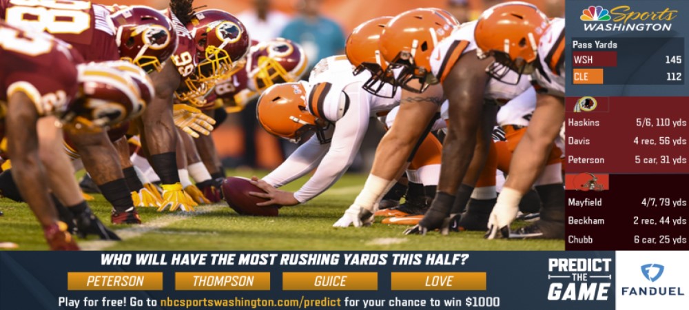 Washington Redskins To Host NFL’s First-Ever Predictive Game