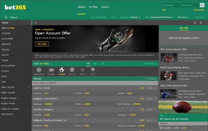 Bet365 Online Sportsbook