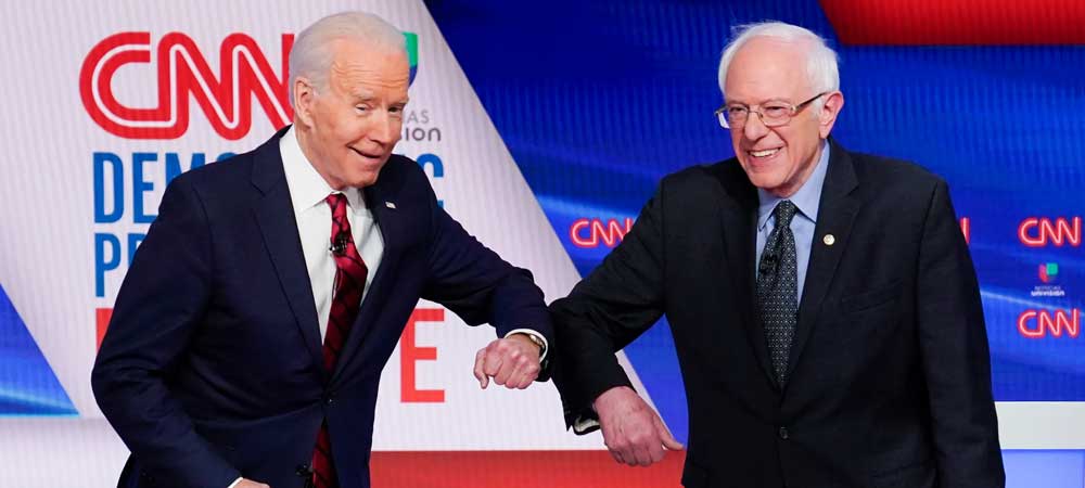Odds For Dem. Nominee Now Show Biden, Sanders On Opposite Ends