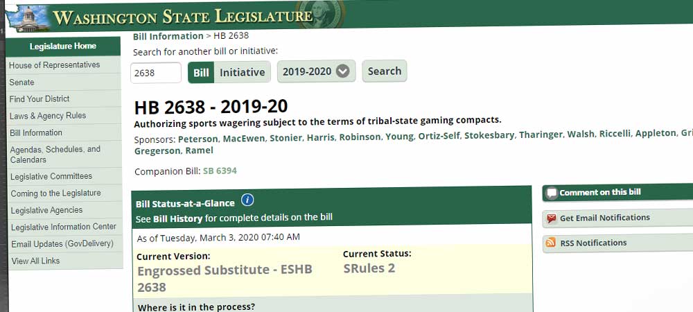 WA Sports Betting Bill Gains Major Traction In Final Days Of Session