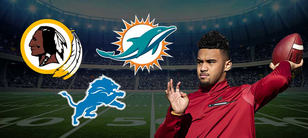 NFL Draft To Effect Redskins, Lions, Dolphins Over/Under Win Total
