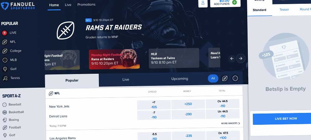 FanDuel To Launch Early, Becomes First Online VA Sportsbook