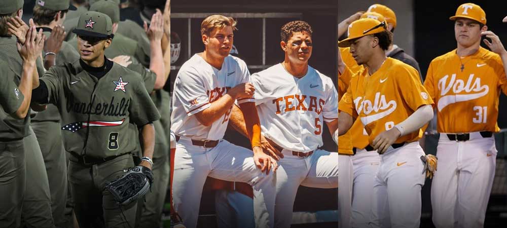 Vanderbilt, Texas, Tennessee Favored In College World Series Betting Odds