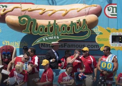 Nathan’s Hot Dog Contest Over-Under Set At 74.5 For Joey Chestnut