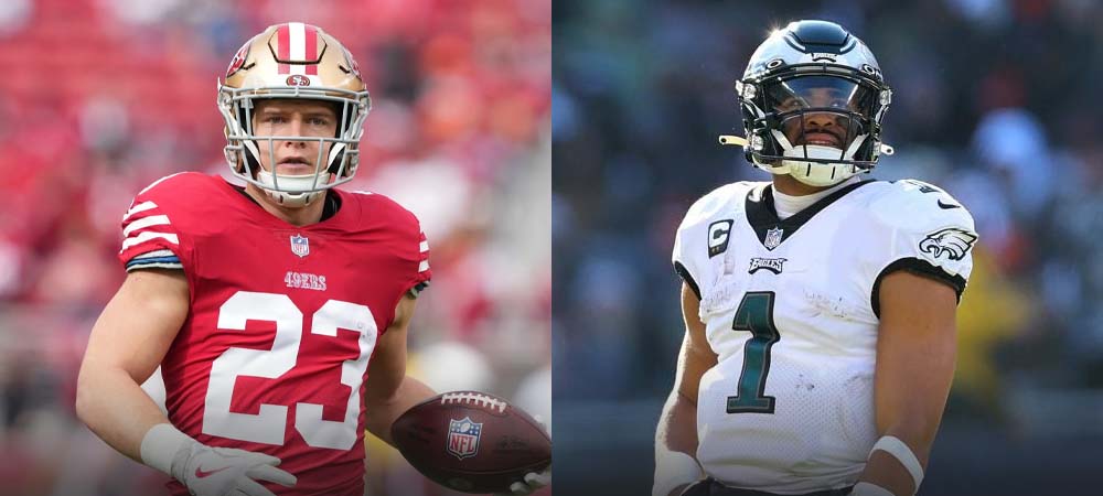 Betting on Hurts and McCaffrey to Score Anytime Touchdowns