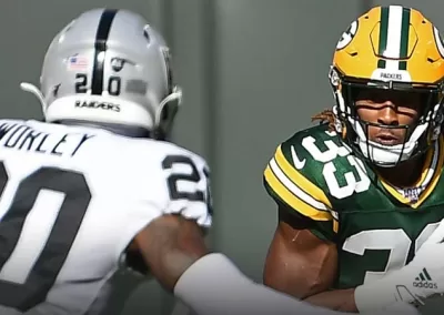 Aaron Jones Expected to Play on MNF, Raiders Favored by 2.0