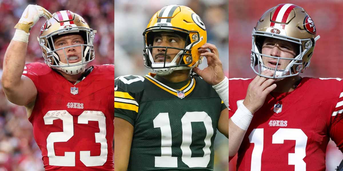 Green Bay Favored By 3.5 Against The San Francisco 49ers 1 Best Player Props For San Francisco At Green Bay Week 12 - Christian McCaffrey, Jordan Love, Brock Purdy