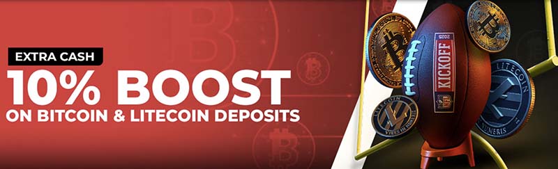 BetOnline Offers New 10% Crypto Boost