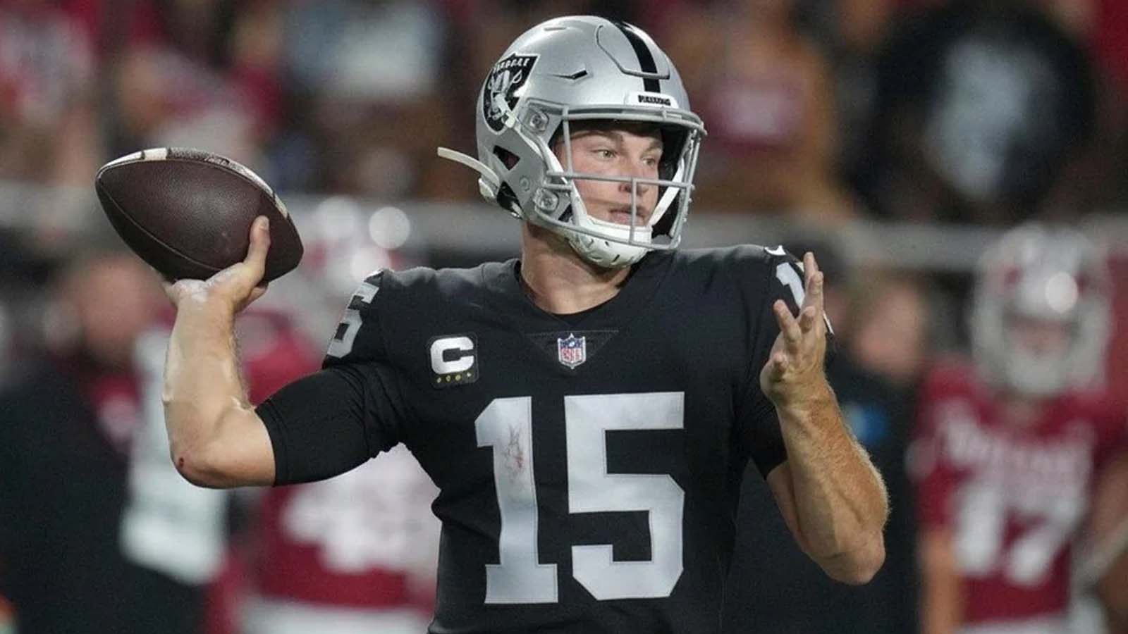 Raiders Hold Cousins, Crosby; Mendoza Runs First Team 1 Raiders Hold Cousins, Crosby; Mendoza Runs First Team